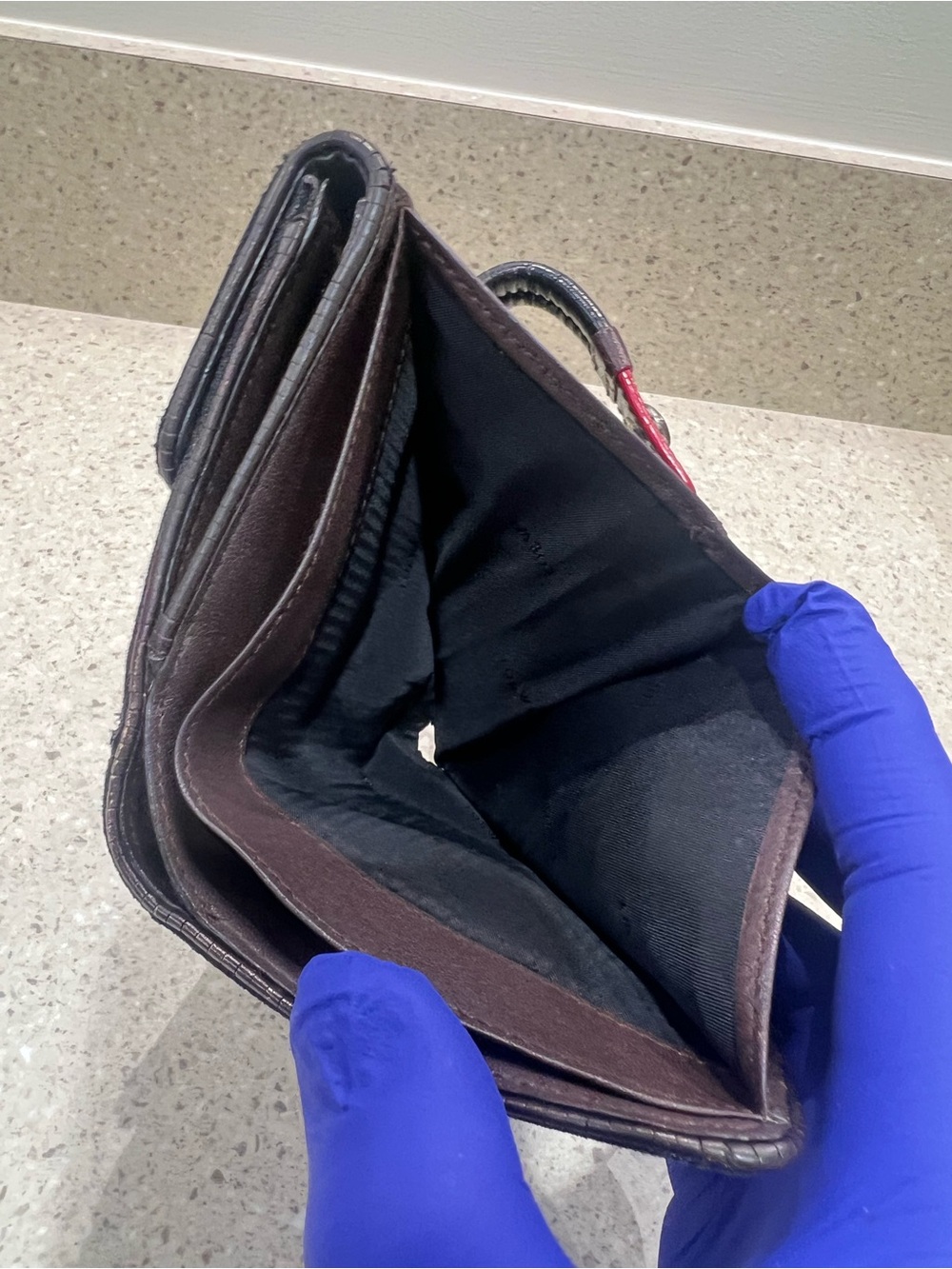 Loewe Denim Anagram Compact Wallet - Picture 11 of 13